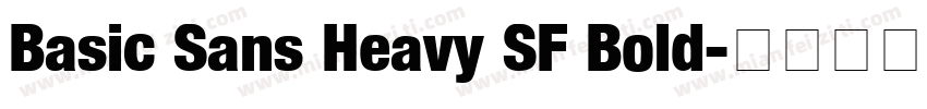 Basic Sans Heavy SF Bold字体转换